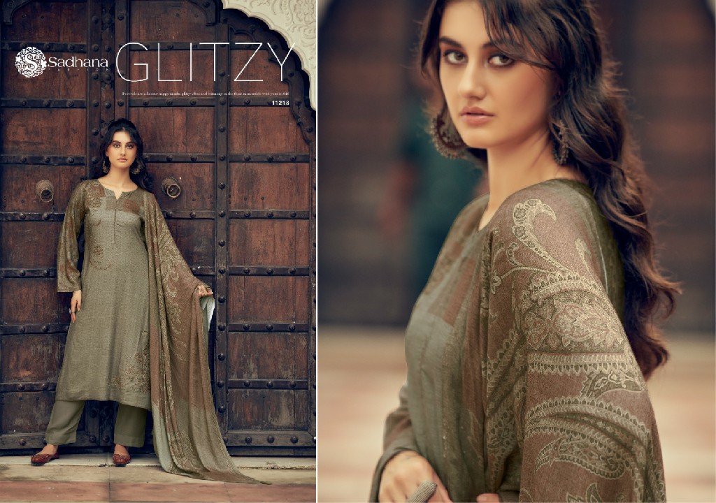 Sadhana Azara Wholesale Viscose Pashmina With Fancy Work Winter Suits