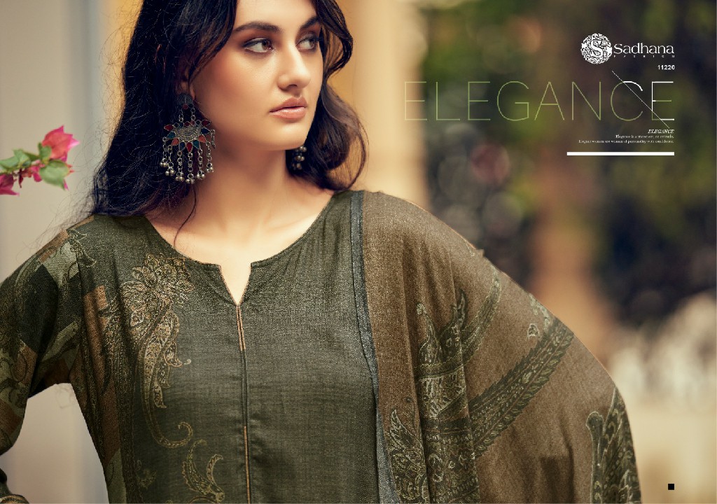 Sadhana Azara Wholesale Viscose Pashmina With Fancy Work Winter Suits