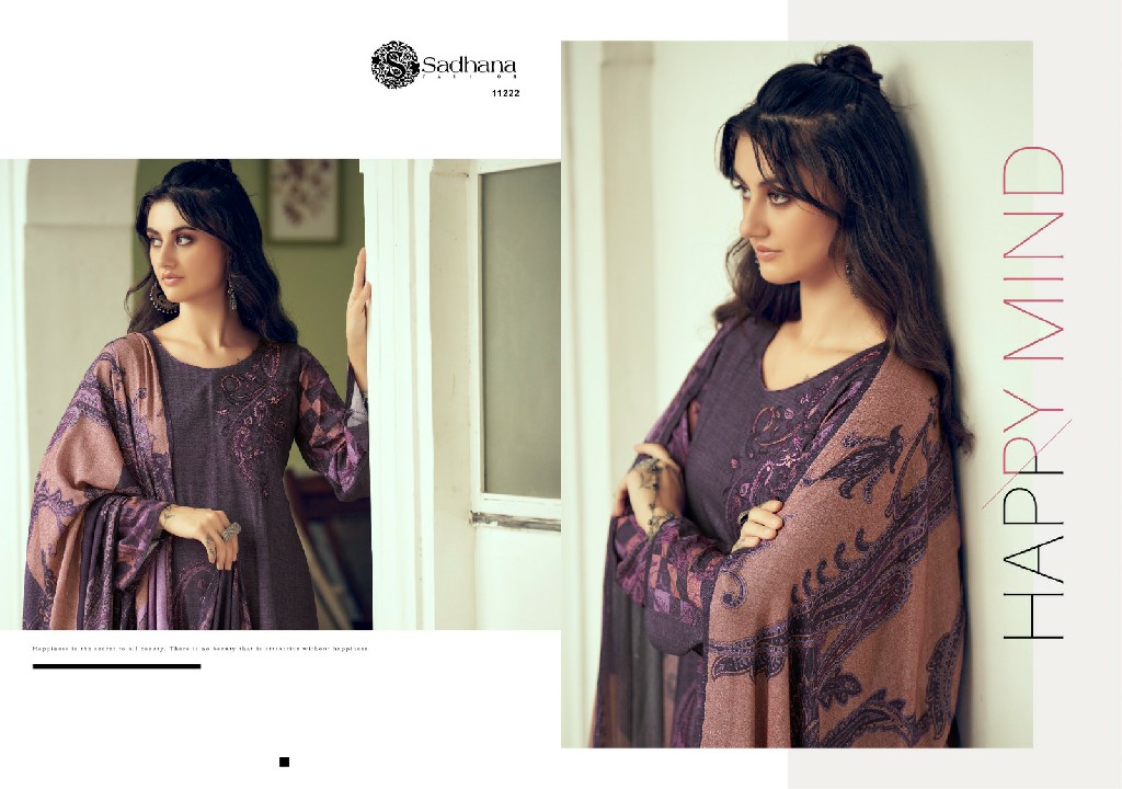 Sadhana Azara Wholesale Viscose Pashmina With Fancy Work Winter Suits