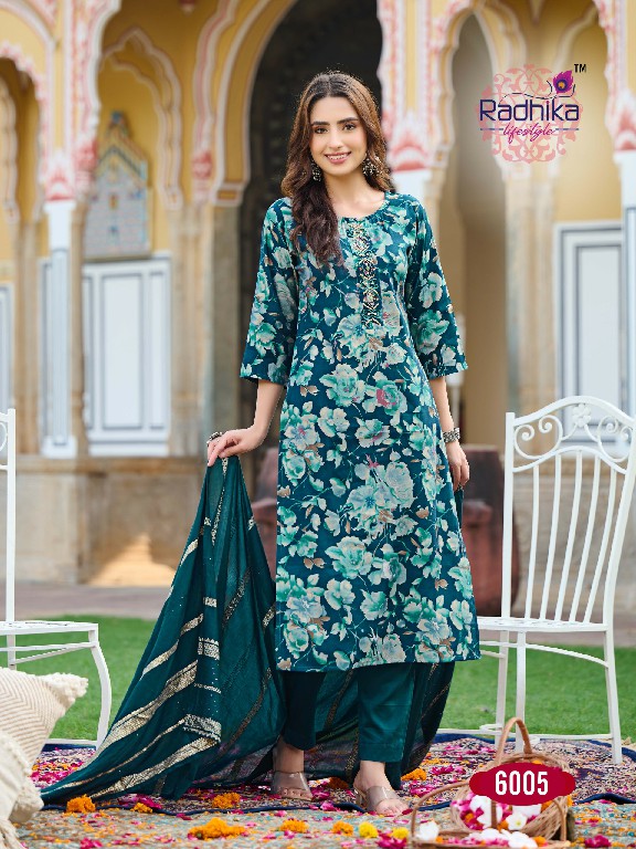 satrangi vol 6 by radhika life style modal print casual full stitch big size dress