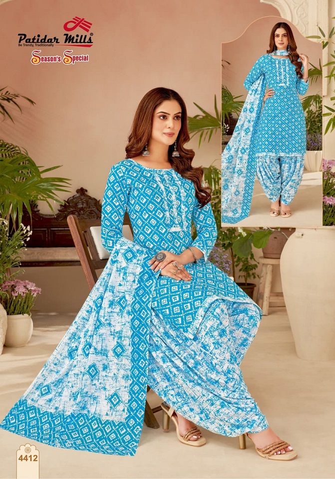 Patidar Seasons Special Vol-44 Wholesale Pure Cotton Printed Dress Material