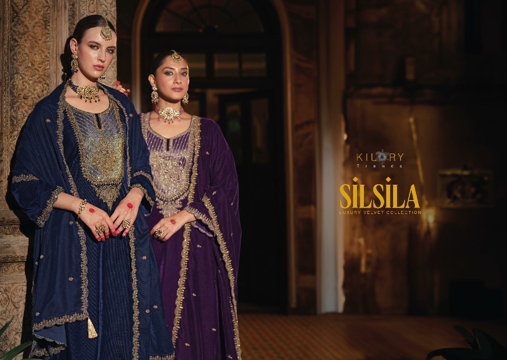 silsila by kilory trends corduroy velvet designer winter salwar kameez