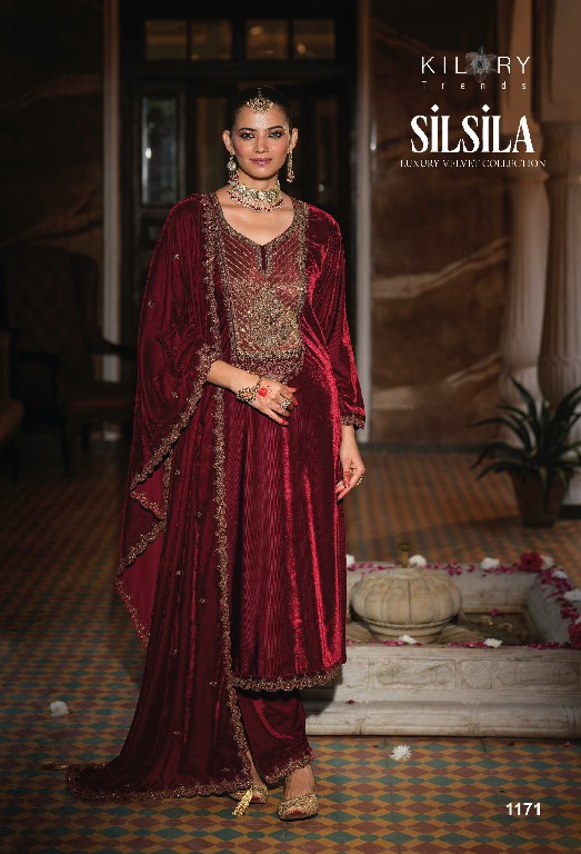 silsila by kilory trends corduroy velvet designer winter salwar kameez