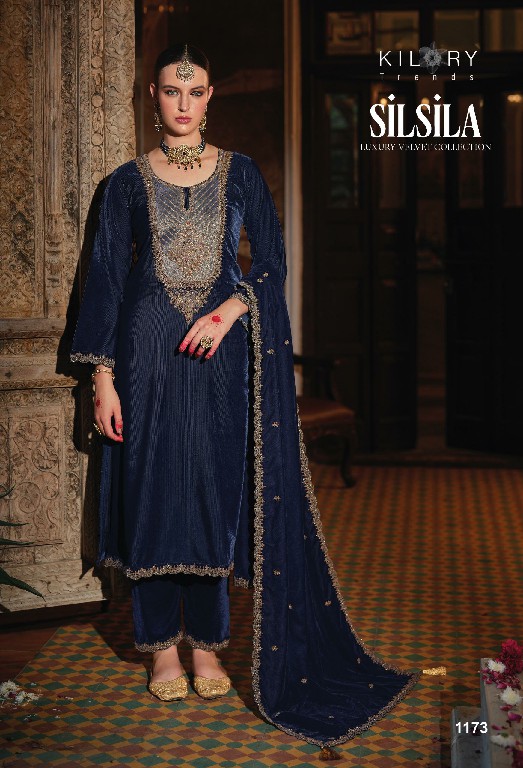 silsila by kilory trends corduroy velvet designer winter salwar kameez