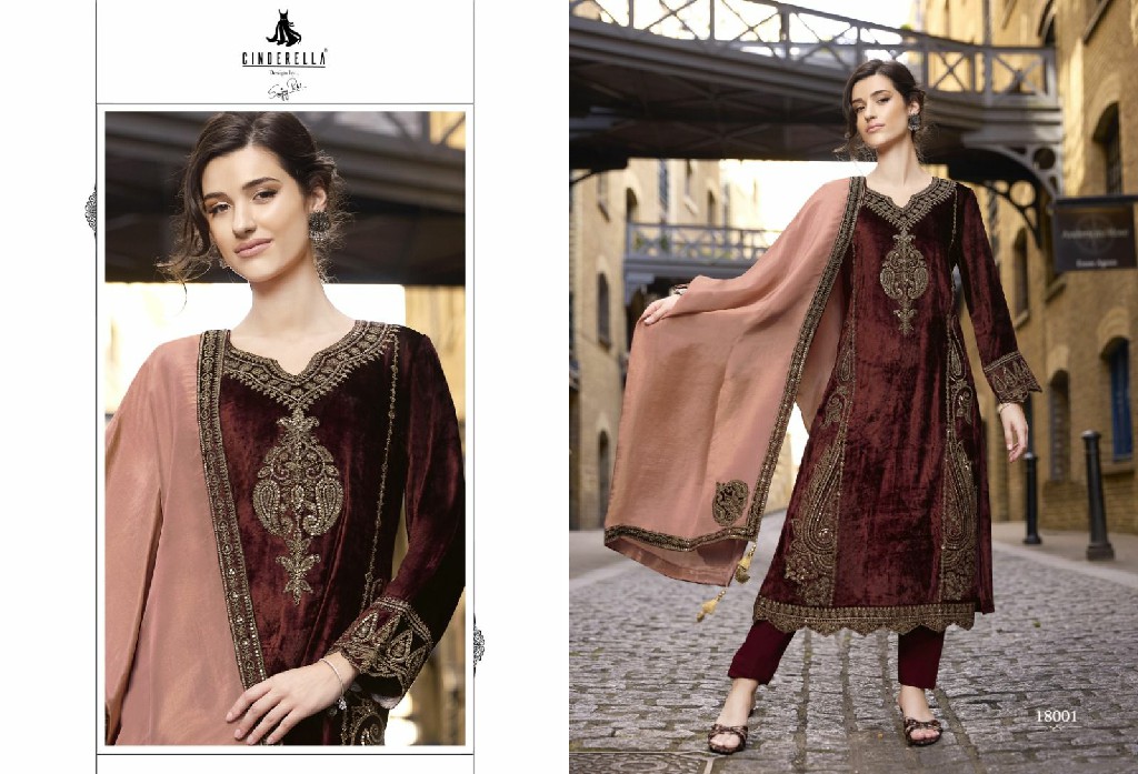 fashion And fairy by cinderella viscose velvet fashionable winter salwar suit