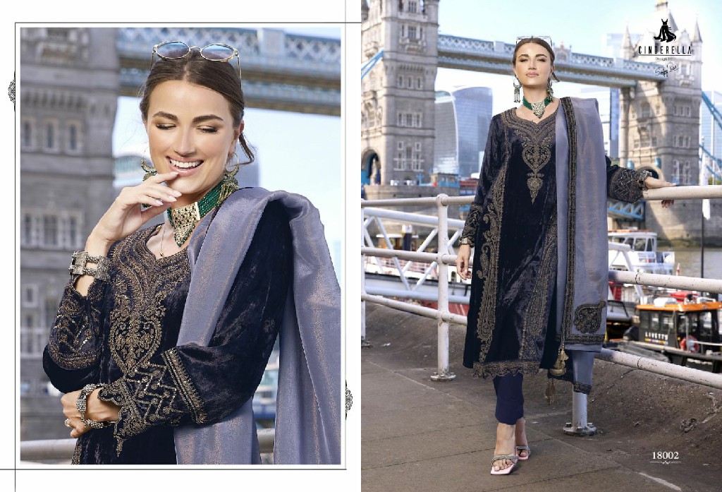 fashion And fairy by cinderella viscose velvet fashionable winter salwar suit