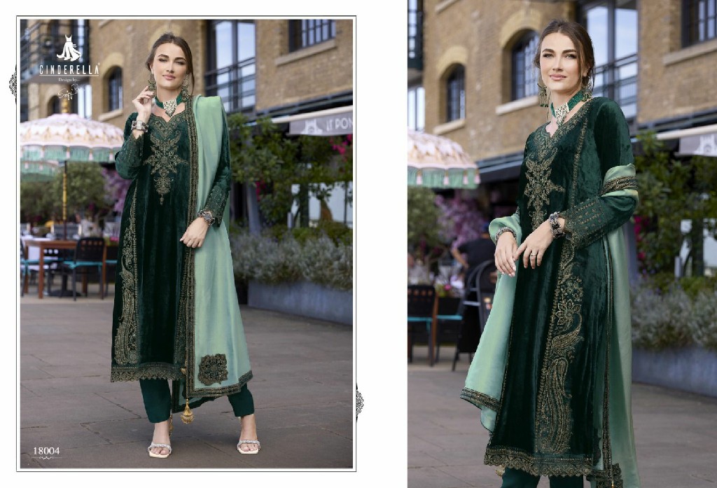 fashion And fairy by cinderella viscose velvet fashionable winter salwar suit