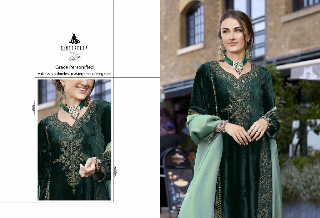 fashion And fairy by cinderella viscose velvet fashionable winter salwar suit