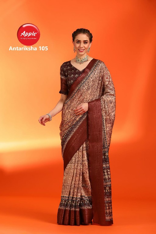 antariksha vol 1 by apple beautiful design dolla jacquard saree with blouse