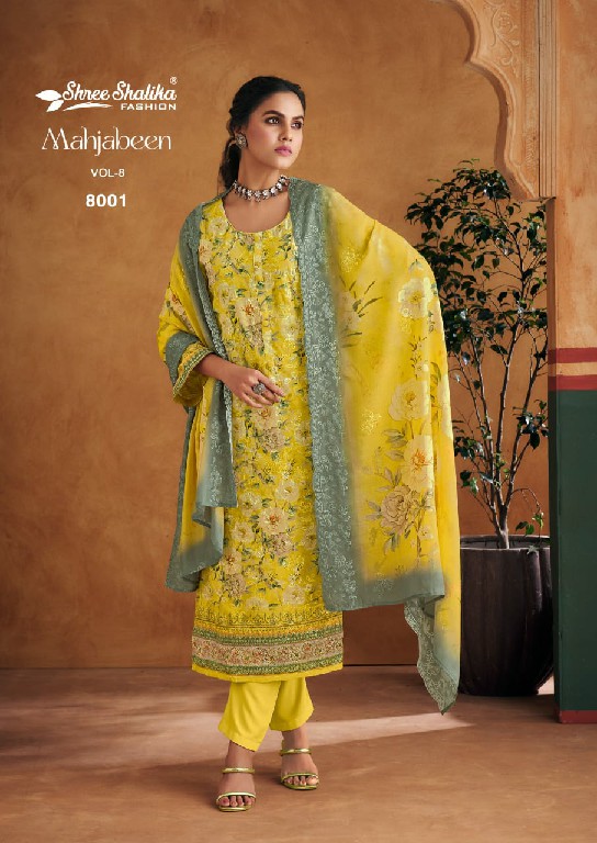 shree shalika mahjabeen vol 8 cotton lawn printed 3pcs suits