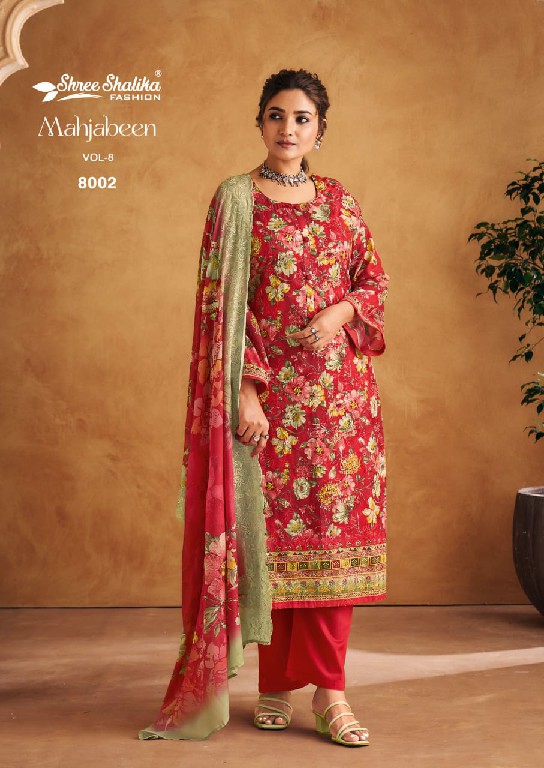 shree shalika mahjabeen vol 8 cotton lawn printed 3pcs suits