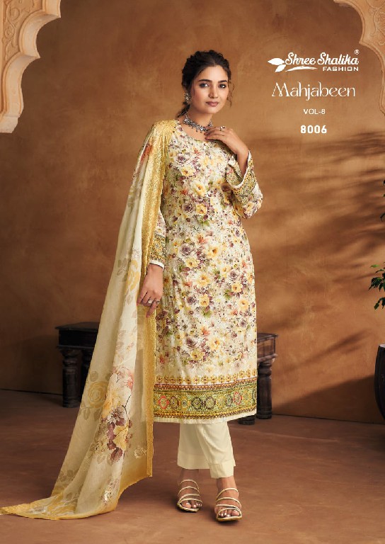 shree shalika mahjabeen vol 8 cotton lawn printed 3pcs suits