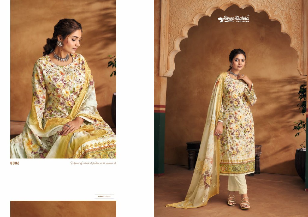 shree shalika mahjabeen vol 8 cotton lawn printed 3pcs suits