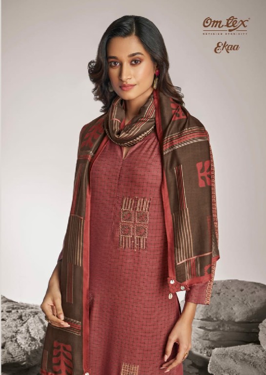 Omtex Ekaa Wholesale Pure Pashmina With Embroidery Winter Suits