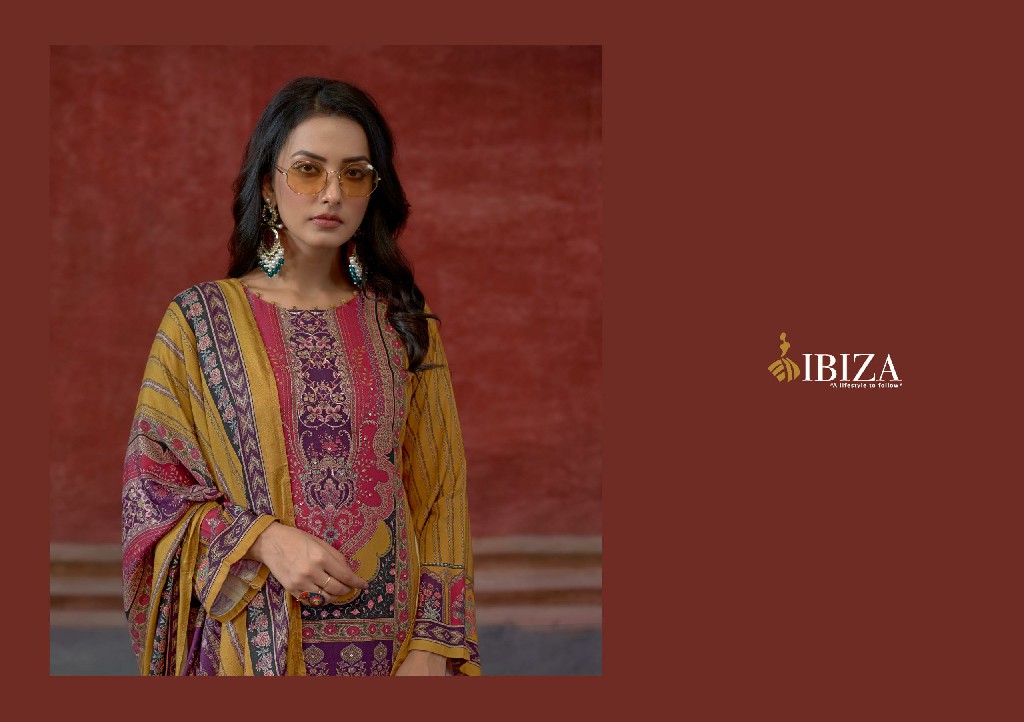 Ibiza Vaani Wholesale Pure Viscose Pashmina With Handwork Winter Suits