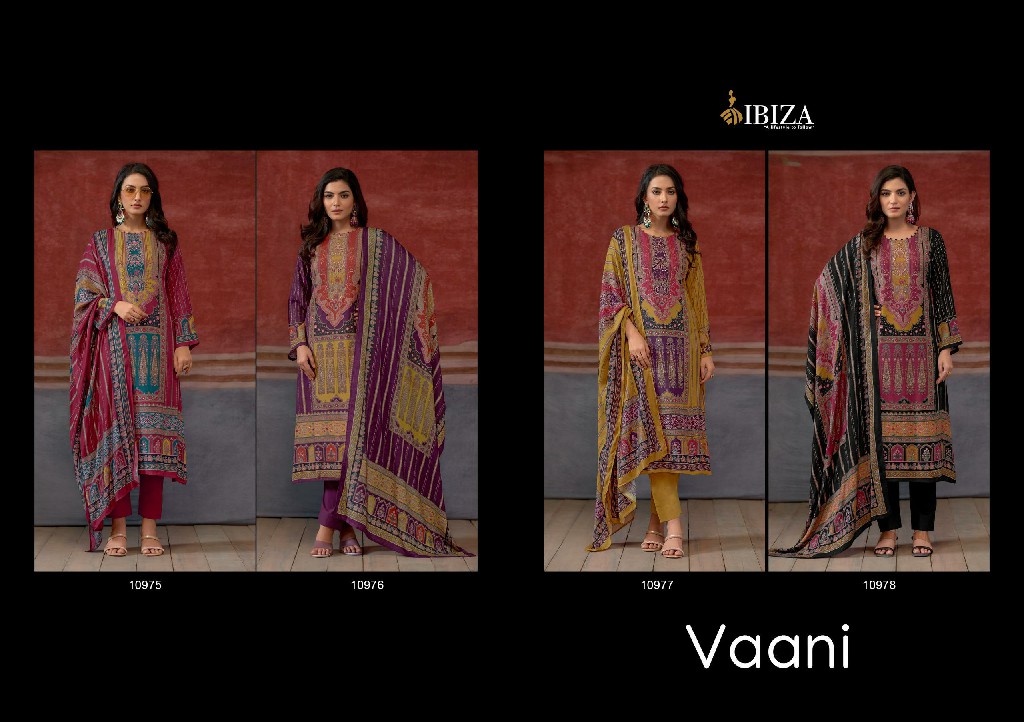 Ibiza Vaani Wholesale Pure Viscose Pashmina With Handwork Winter Suits