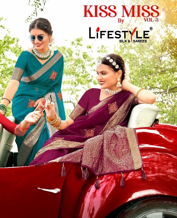 Lifestyle Kiss Miss Vol-3 Wholesale Indian Ethnic Sarees