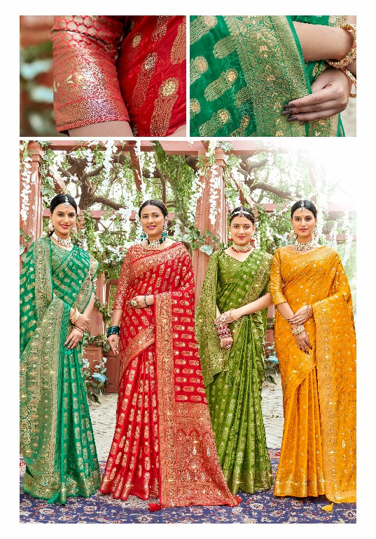 Lifestyle Wedding Gift Vol-6 Wholesale Nylon Sattin Festive Sarees