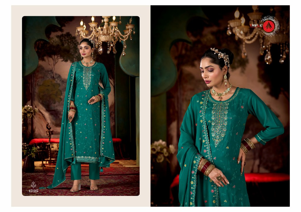 rihana by triple aaa georgette sequence work ladies suits