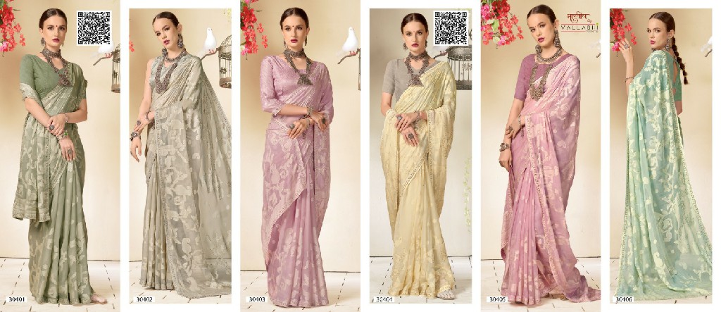 Vallabhi Agnira Vol-2 Wholesale Floral Print With Swaroski Work Sarees