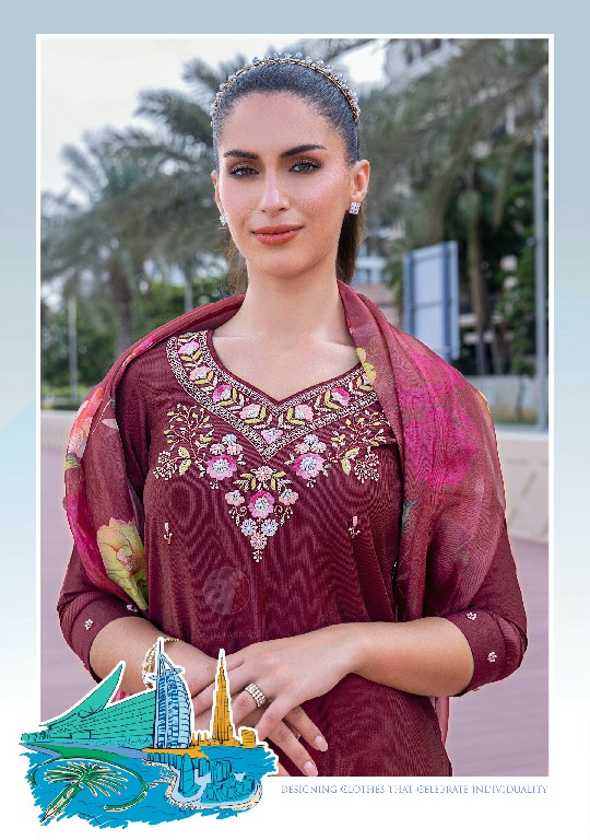 Anju Gazal Vol-5 Wholesale Viscose By Nylon Kurti Pant With Dupatta Catalog