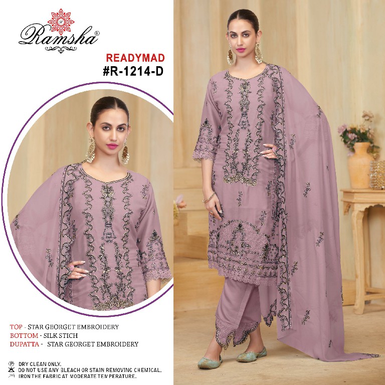 Ramsha R-1214 Wholesale Readymade Indian Pakistani Salwar Suits