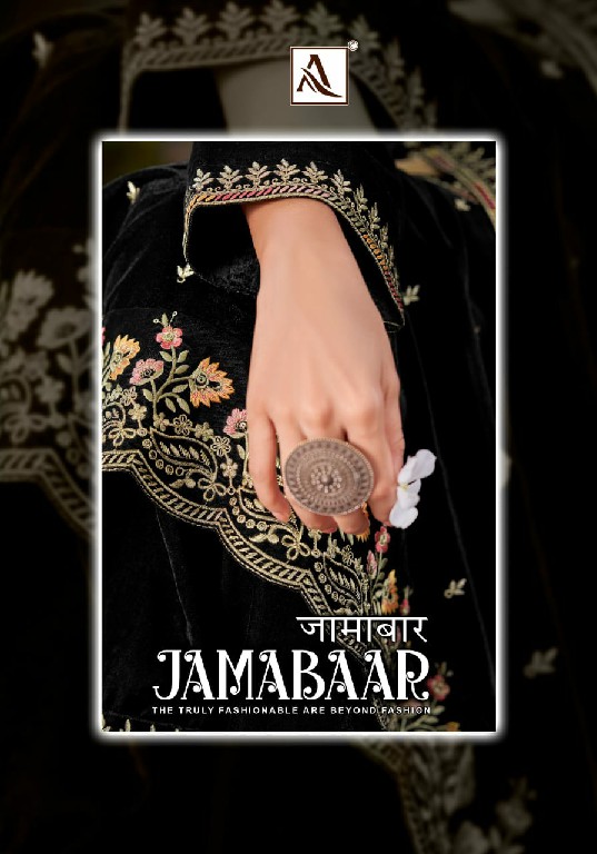 jamabaar by alok suits premium velvet winter collection pakistani suits