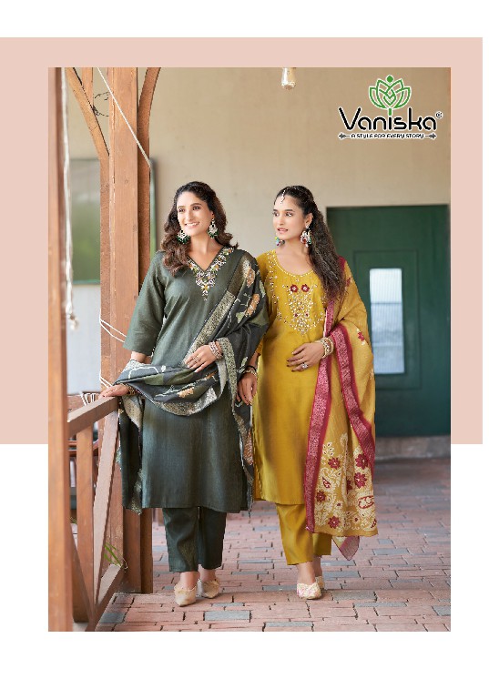 vaniska colourpix fitoor roman simar readymade big size 3pcs suits