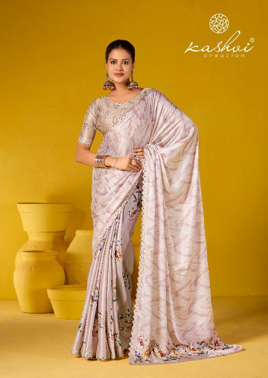 Kashvi Brooklyn Vol-2 Wholesale Satin Georgette With Swaroski Work Sarees