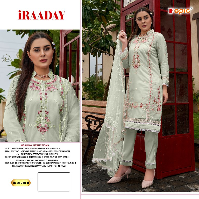 Fepic Iraaday IR-21219 Wholesale Indian Pakistani Style Salwar Suits