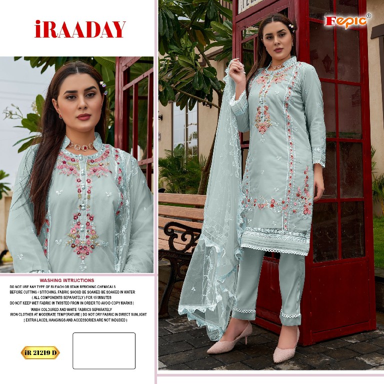 Fepic Iraaday IR-21219 Wholesale Indian Pakistani Style Salwar Suits