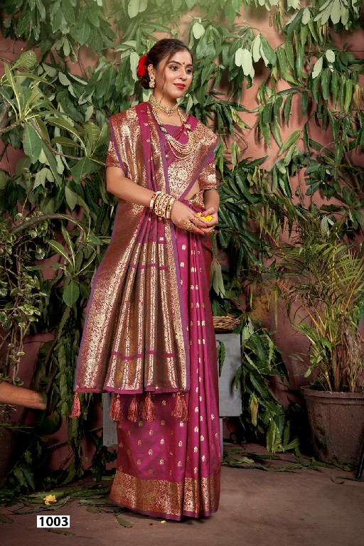 Saroj Magical Saroski Silk Vol-4 Wholesale Dual Two Tone With Heavy Work Sarees