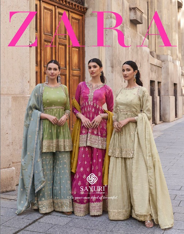 Sayuri Zara Wholesale Designer Diwali Special Free Size Stitched Suits