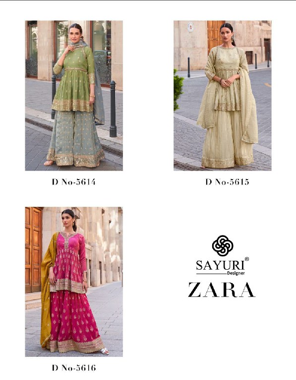 Sayuri Zara Wholesale Designer Diwali Special Free Size Stitched Suits