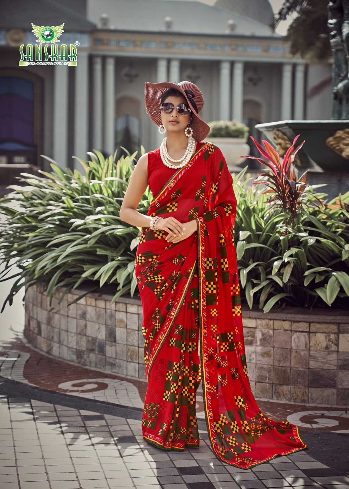 sanskar tex prints suhanepal vol 30 georgette classic saree online