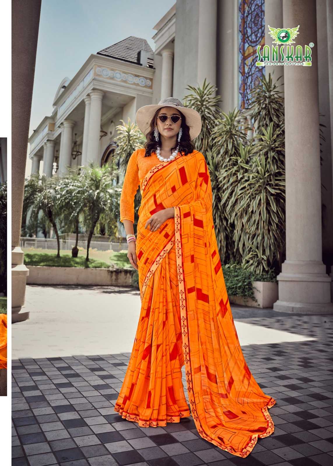 sanskar tex prints suhanepal vol 30 georgette classic saree online