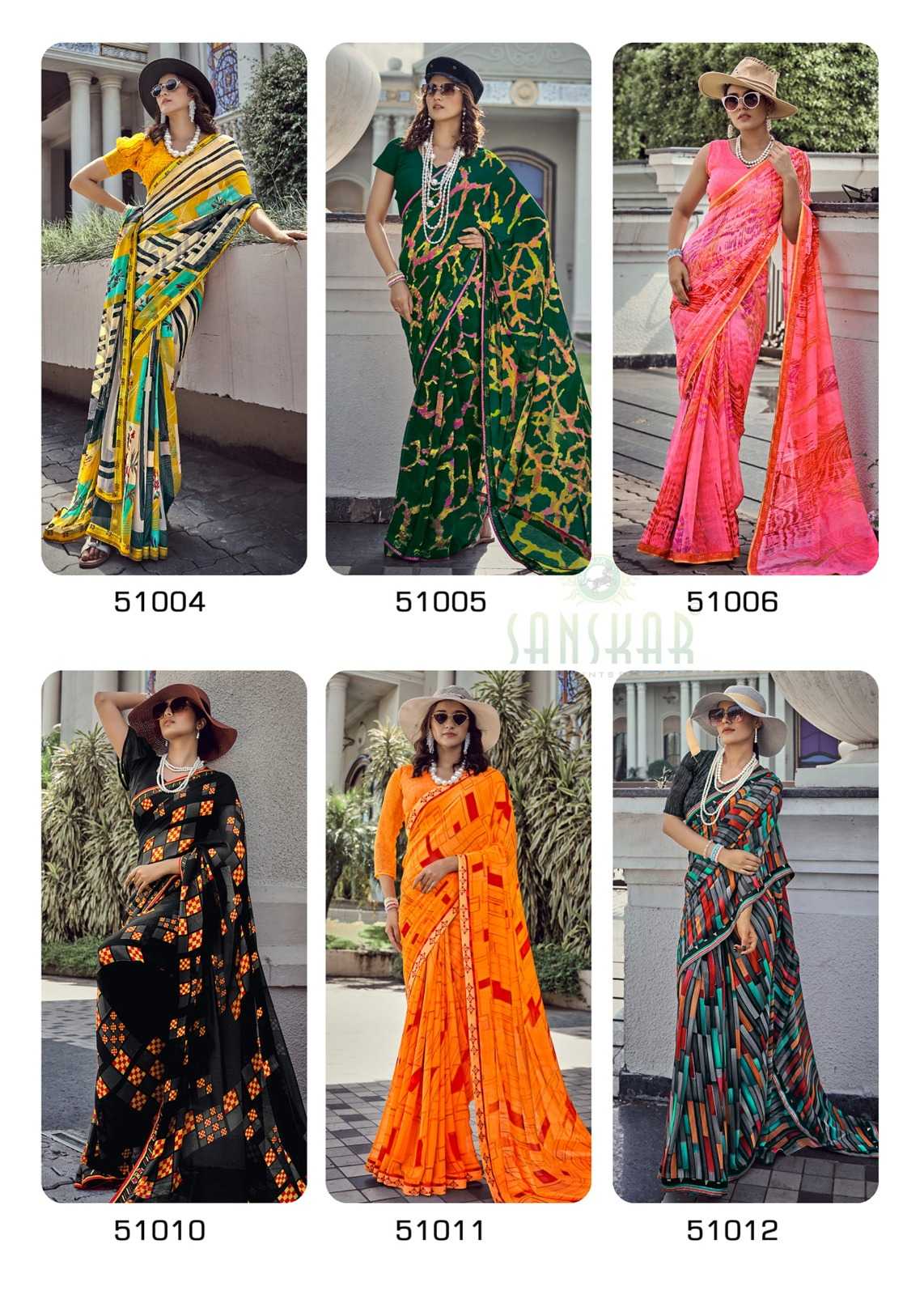 sanskar tex prints suhanepal vol 30 georgette classic saree online