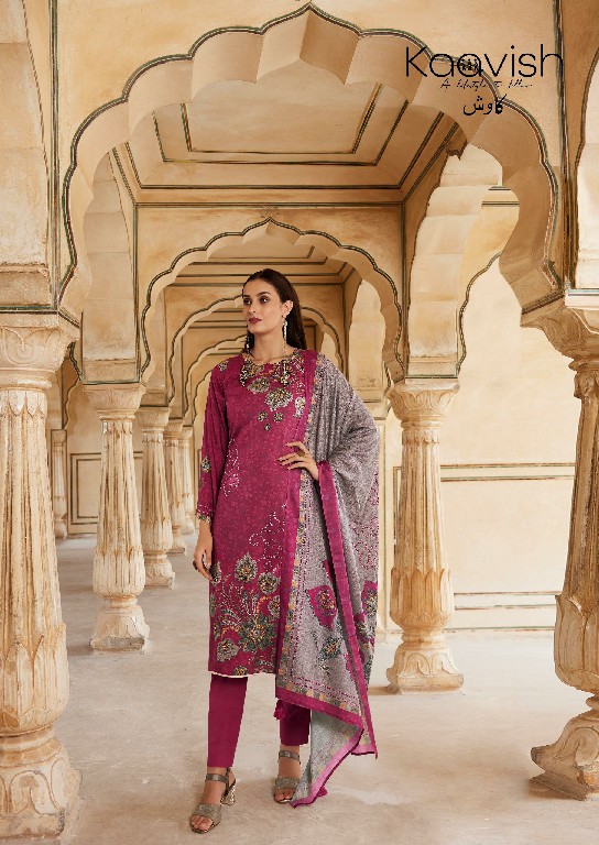 riwaz by kaavish viscose pashmina print ladies suits