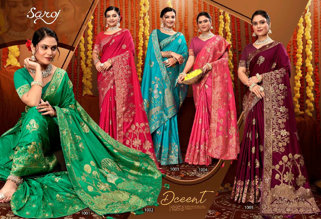 Saroj Raas Dola Saroski Vol-8 Wholesale Pure Dola Fabrics Silk Sarees