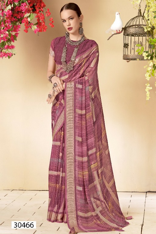 Vallabhi Siyaanshi Wholesale Linen Print Indian Sarees