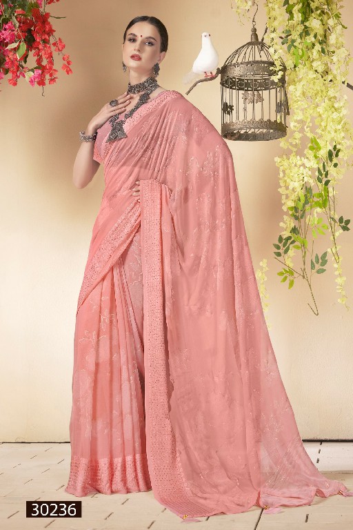 Vallabhi Samveda Wholesale Fancy Swaroski Work Sarees