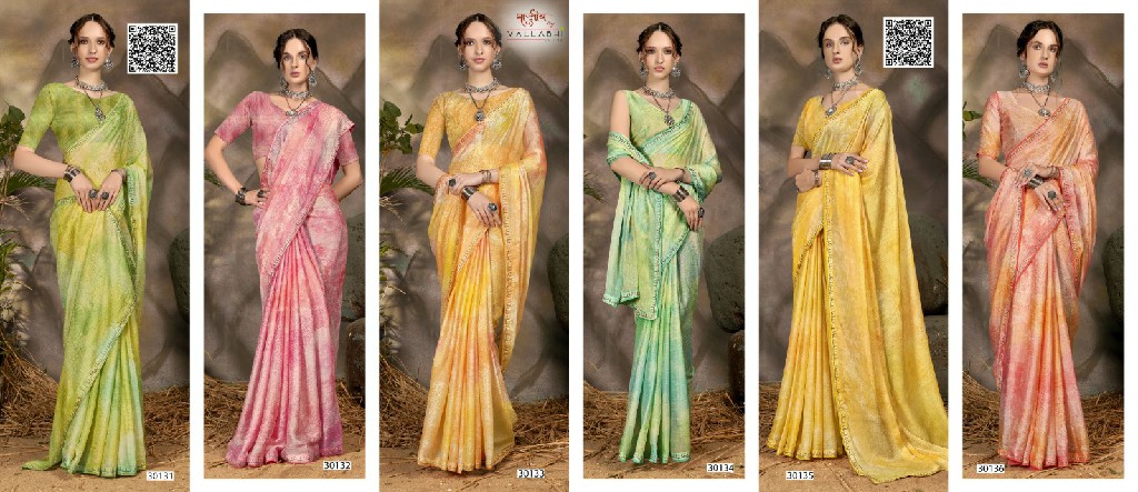 Vallabhi Shreya Vol-2 Wholesale Floral Print With Swaroski Work Sarees