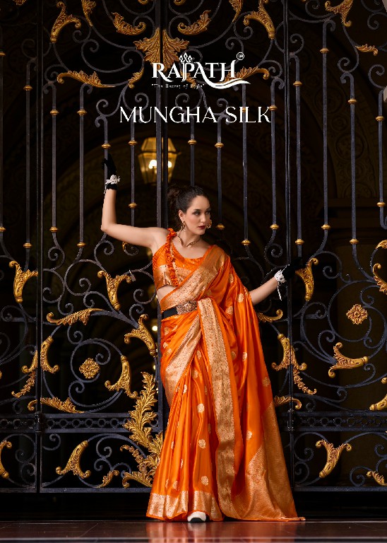 Rajpath Mungha Silk Wholesale Satin Mungha Silk Sarees