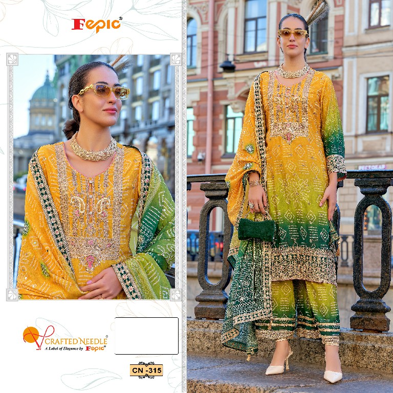 Fepic Crafted Needle CN-315 Wholesale Readymade Indian Pakistani Suits