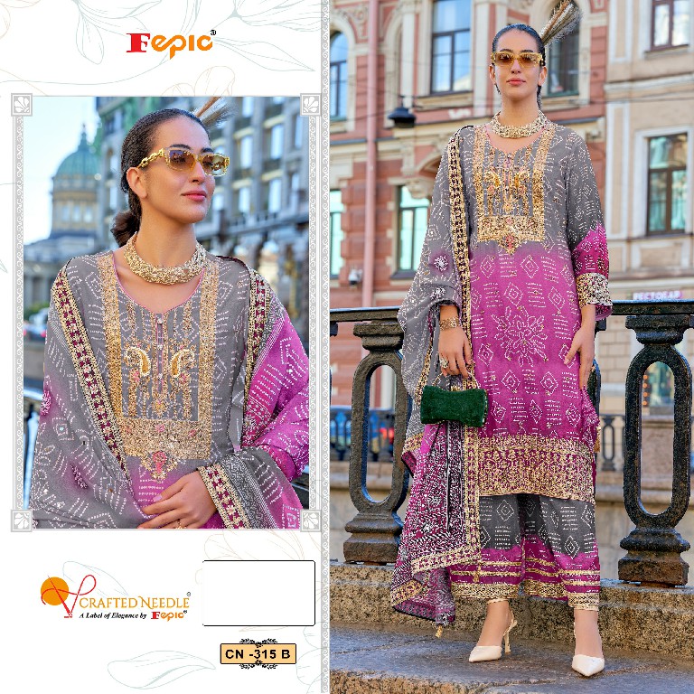 Fepic Crafted Needle CN-315 Wholesale Readymade Indian Pakistani Suits