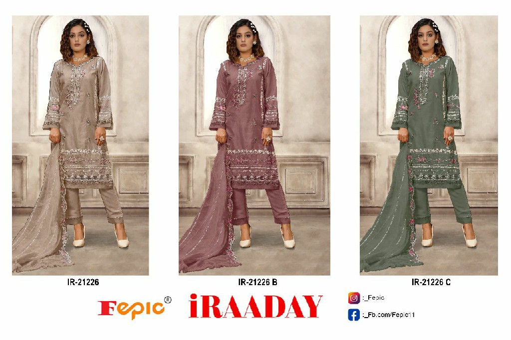 Fepic Iraaday IR-21226 Wholesale Indian Pakistani Style Salwar Suits