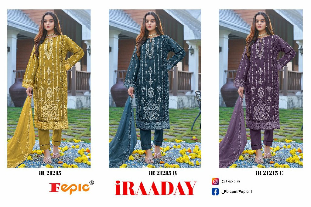 Fepic Iraaday IR-21215 Wholesale Indian Pakistani Style Salwar Suits