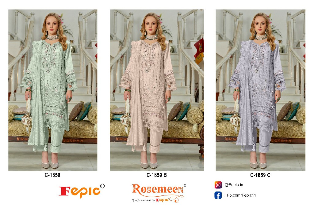 Fepic Rosemeen C-1859 Wholesale Indian Pakistani Salwar Suits