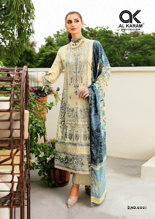 Al Karam Queens Court Vol-6 Wholesale Cambric Collection With Mal Mal Dupatta