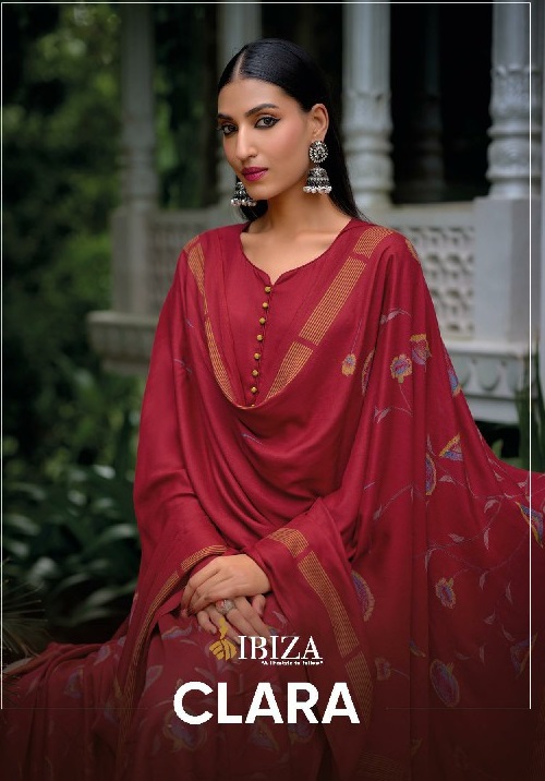 Ibiza Clara Wholesale Pure Viscose Pashmina With Handwork Winter Suits